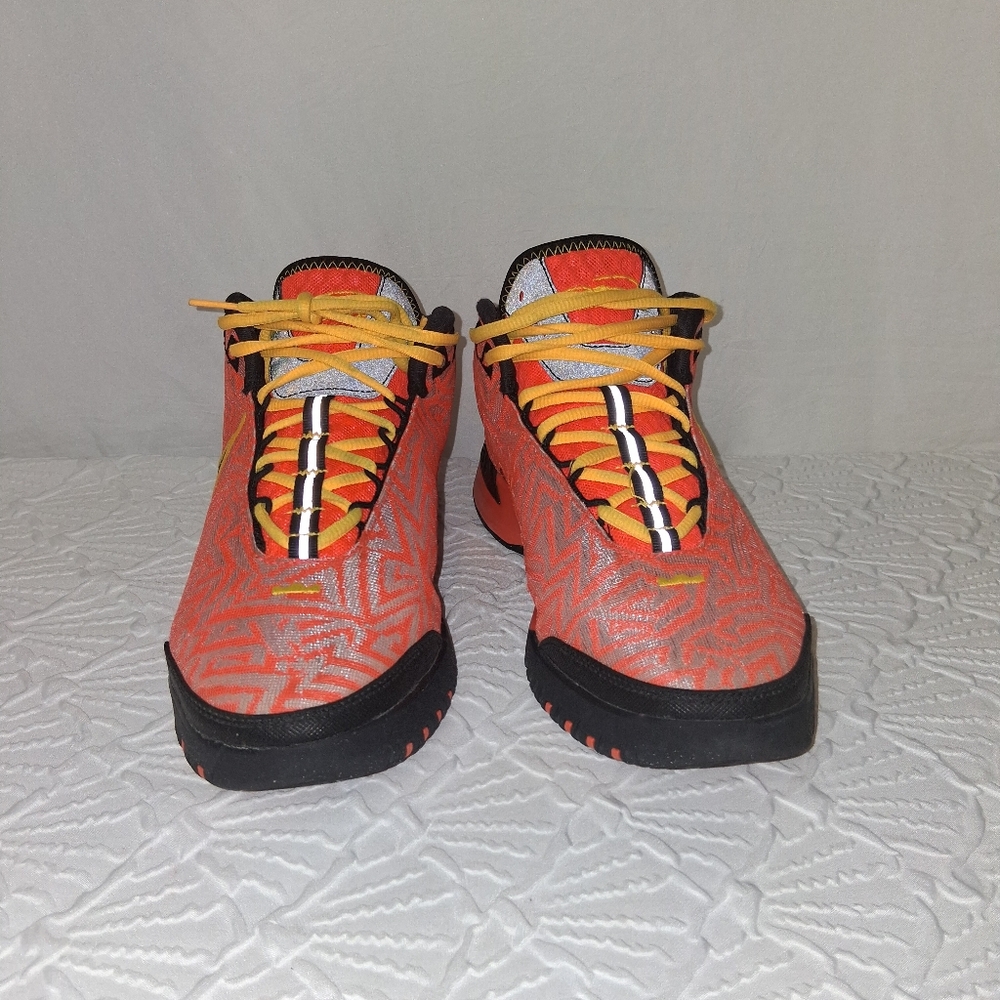 Nike Nxxt Genisus Orange Le Bron and Yellow Basketboll Shoes Mens Patterned Sz 7 - Picture 8 of 17